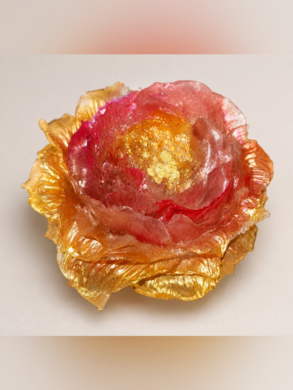 Handmade Resin Rose - Home Decor Art